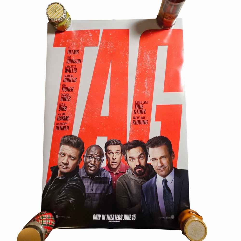 Tag 2018 Original Theatrical Movie Poster 27x40 Jeremy Renner‎ Ed Helms D/S